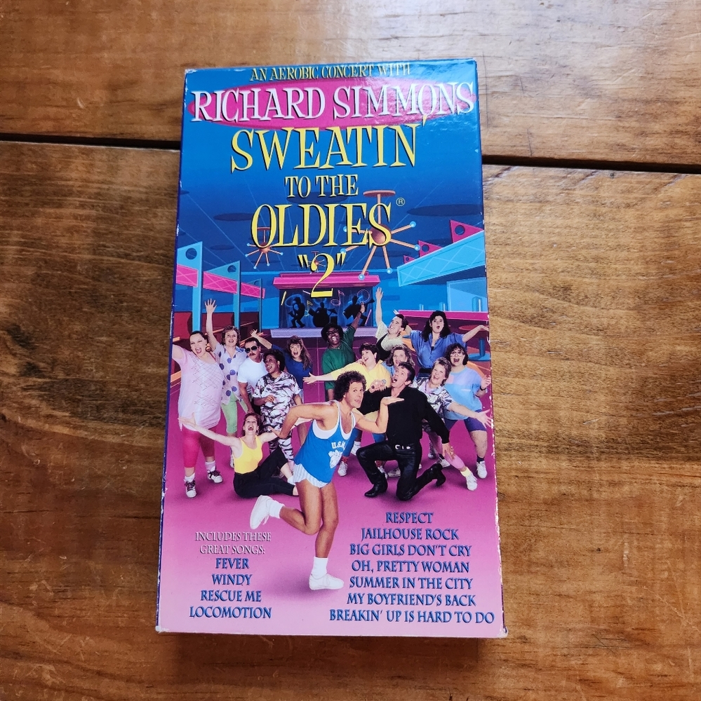 Richard Simmons Sweatin' To The Oldies 2 VHS VCR Video Tape Used